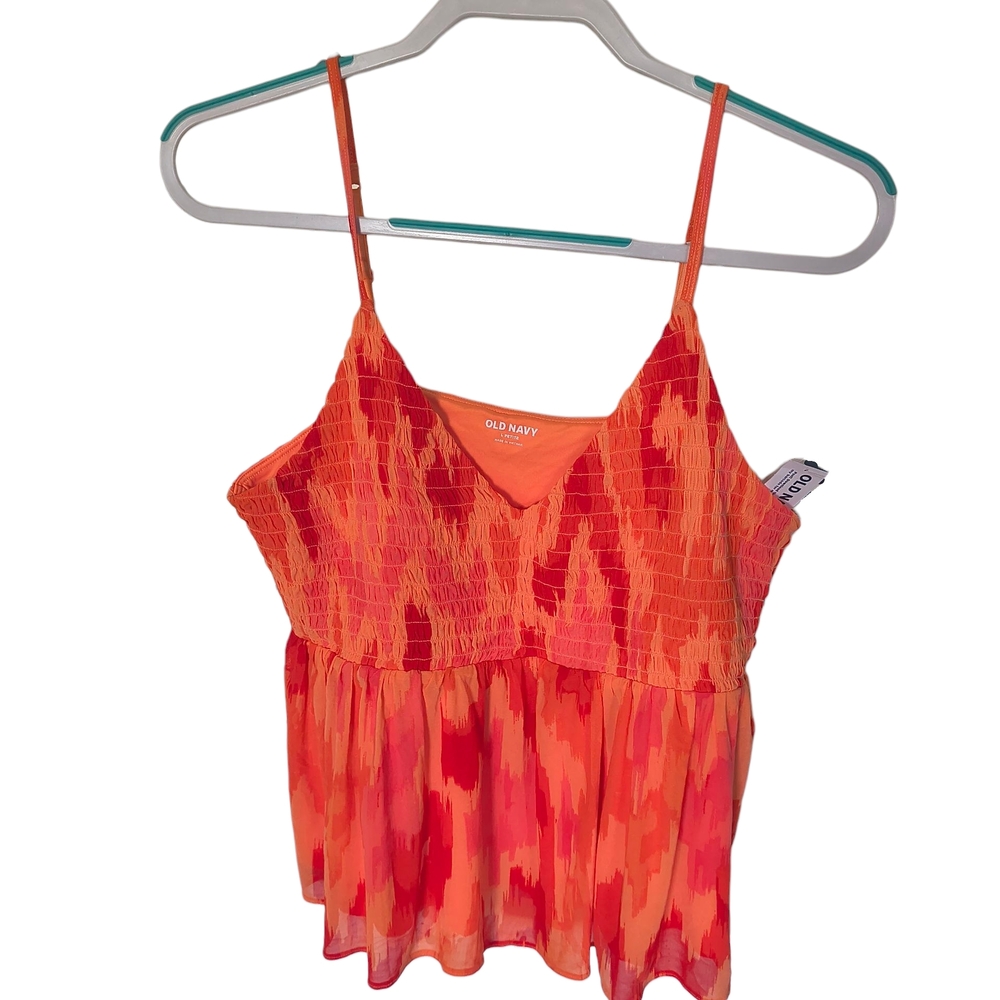 Old Navy Vibrant Camisole in Orange and Pink